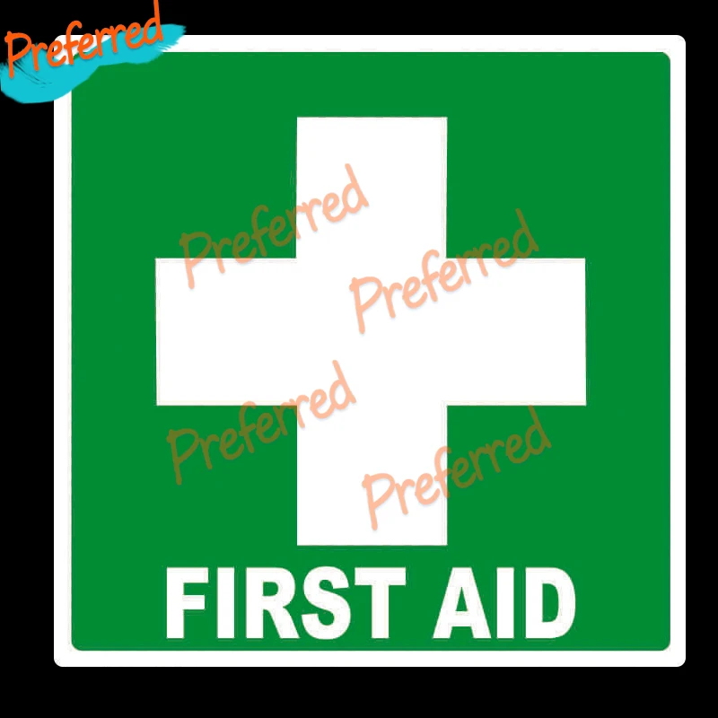 First Aid and Fire Extinguisher Decal Sticker Workplace Health Safety Truck Ute