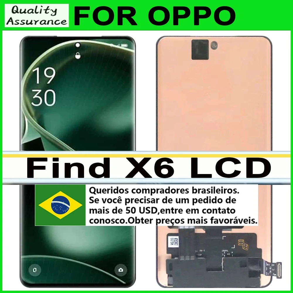Écran tactile LCD Amoled, 6.7 pouces, pour OPPO FIND X2, CPH2023, cph2022, PDEM30  509