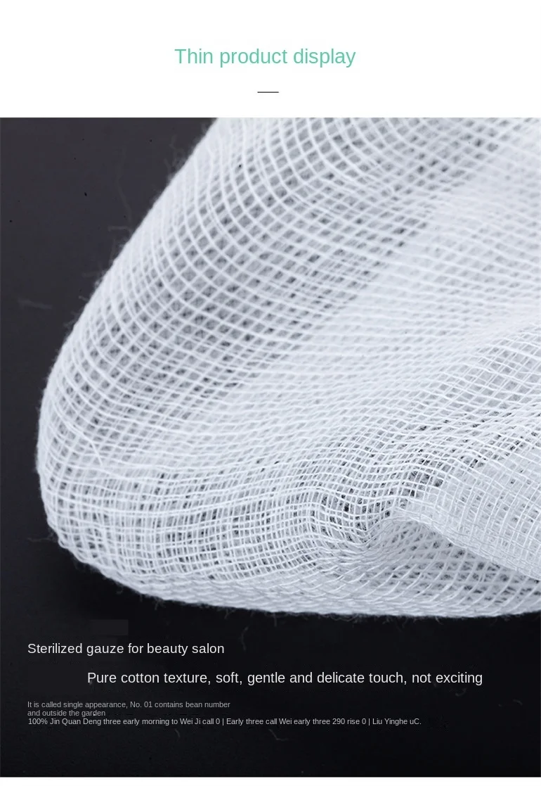 Gestione della pelle coreana Maschera per il viso in garza Forniture per saloni di bellezza Medicazione per il viso usa e getta Pellicola morbida Pellicola inferiore per alghe Cura della pelle