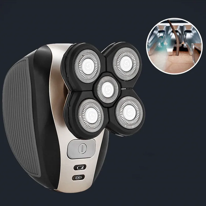

5-head washable portable men's shaving razor, home electric shaving machine, trimmer, USB charging razor, beauty set
