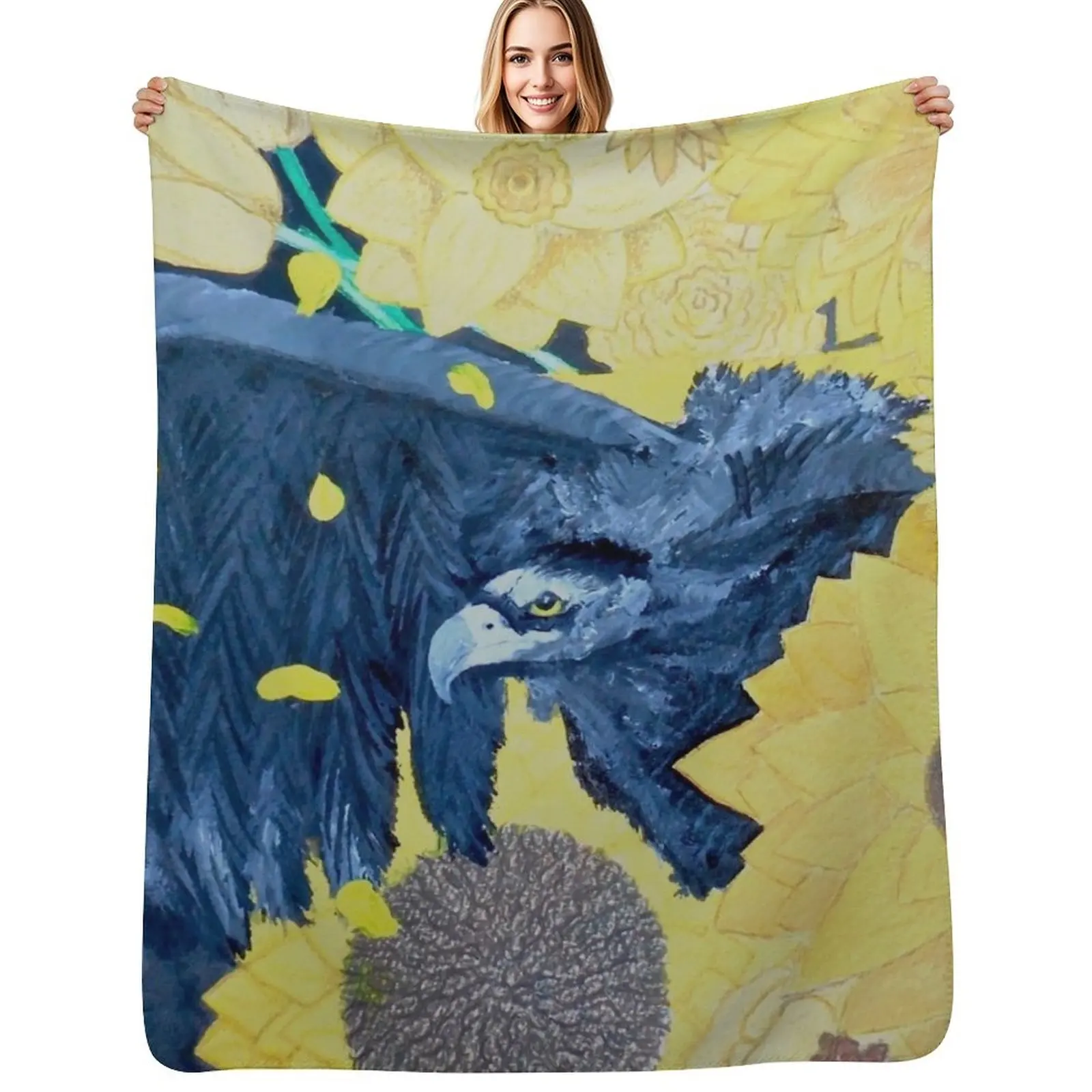 

Vulture of Overexposure Throw Blanket Cute Decorative Beds Plush Blankets