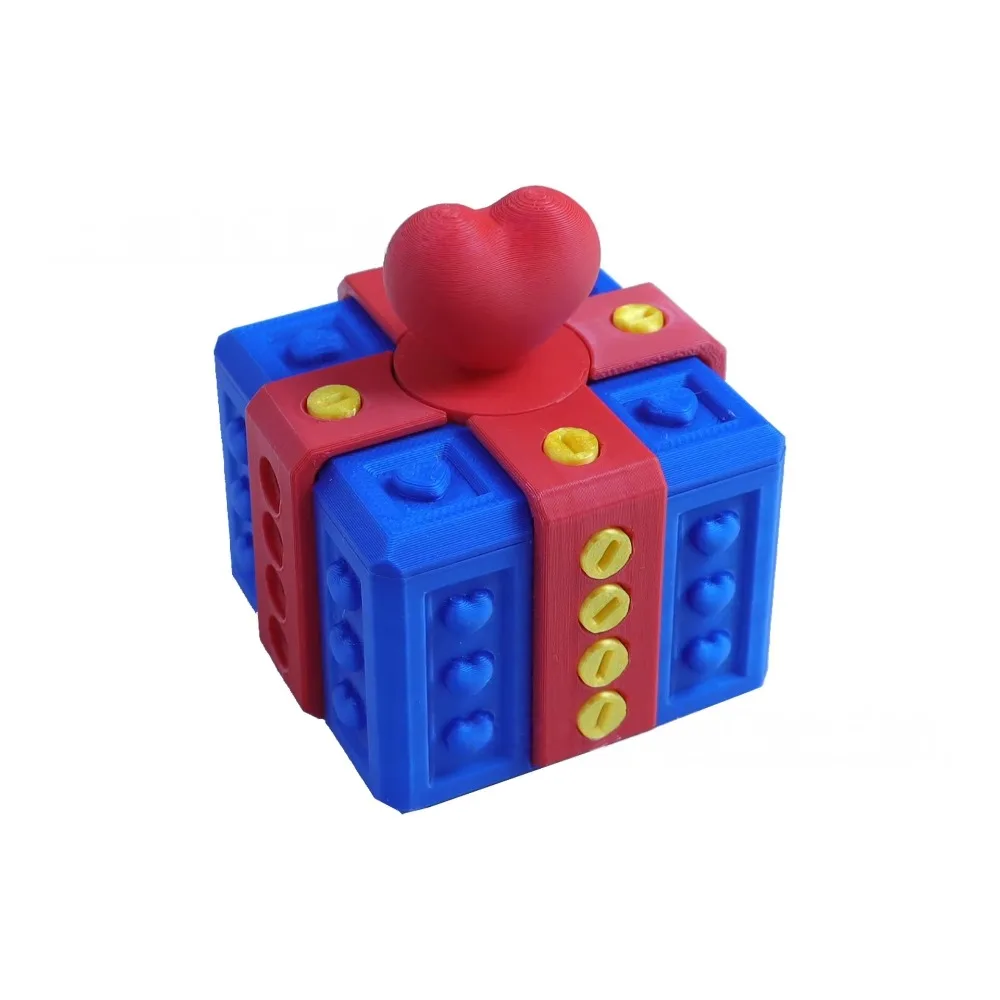 

Gag Joke 3D Printed Annoying Screw Gift Box Plastic Novelty Prank Screw Box Funny Decorative Heart Design Box Holiday Birthday