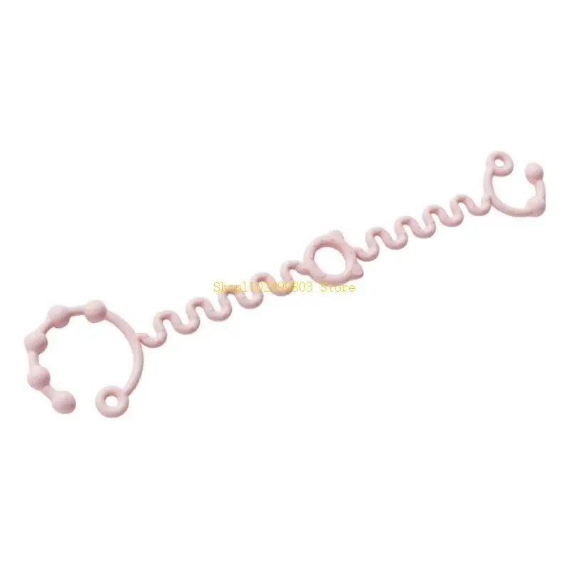 

Silicone Baby Pacifier Chain Lovely Designing Teething Toy Rope J0MF