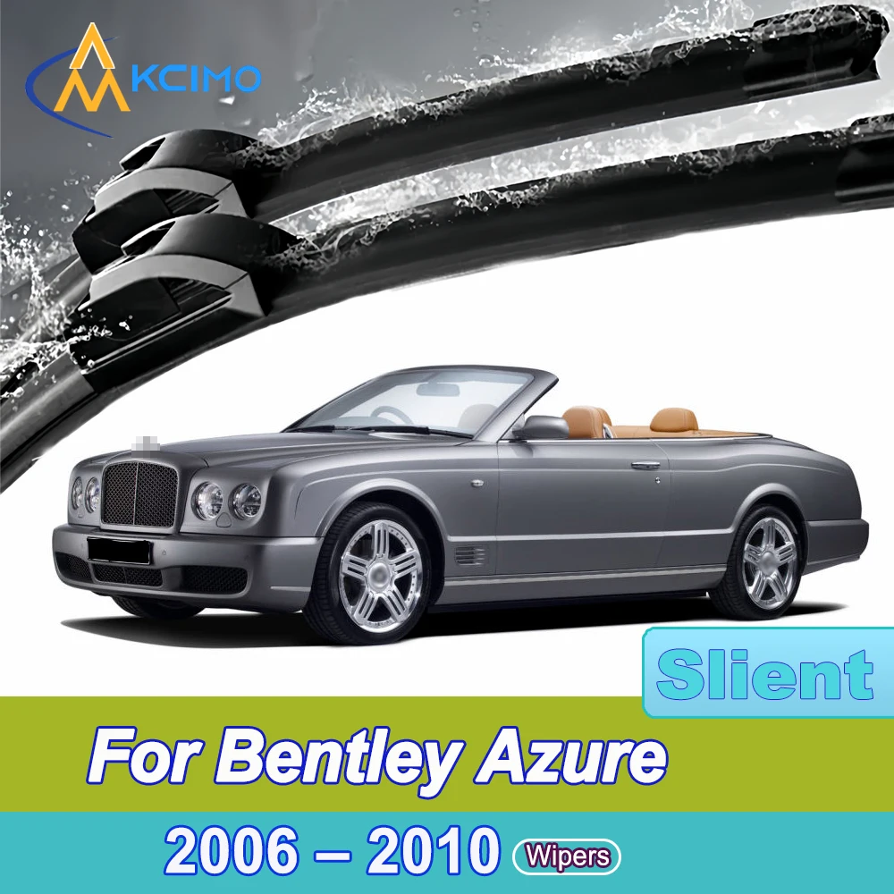 

Комплект из 2 бесшумных щеток стеклоочистителя для Bentley Azure 2006-2010 Бесшумный всепогодный дизайн Щетка от дождя на лобовое стекло Аксессуары