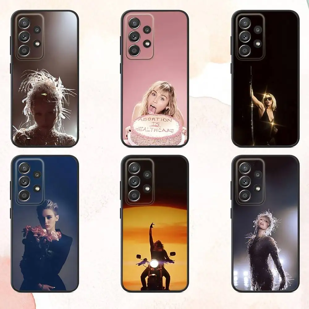 

M-Miley Something C-Cyrus Phone Case For Samsung S25,S24,S21,S22,S23,S30,Ultra,S20,Plus,Fe,Lite,Note,10,9,5G Black Cover