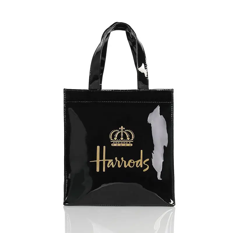 Fashionable PVC shopping bag, letter waterproof shopping bag, eco-friendly bag, handbag, shoulder bag