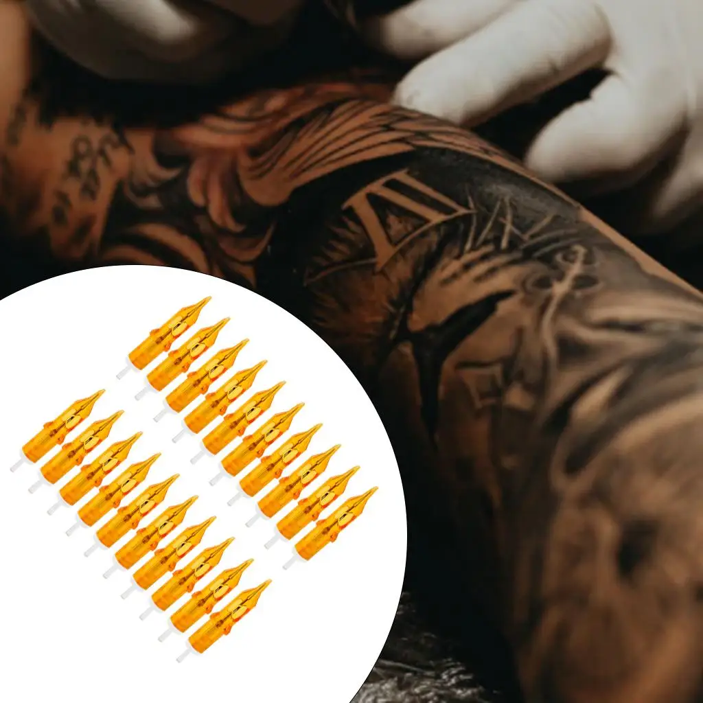 

20 шт. картридж для татуировки, насадки для татуировки, перманентного макияжа