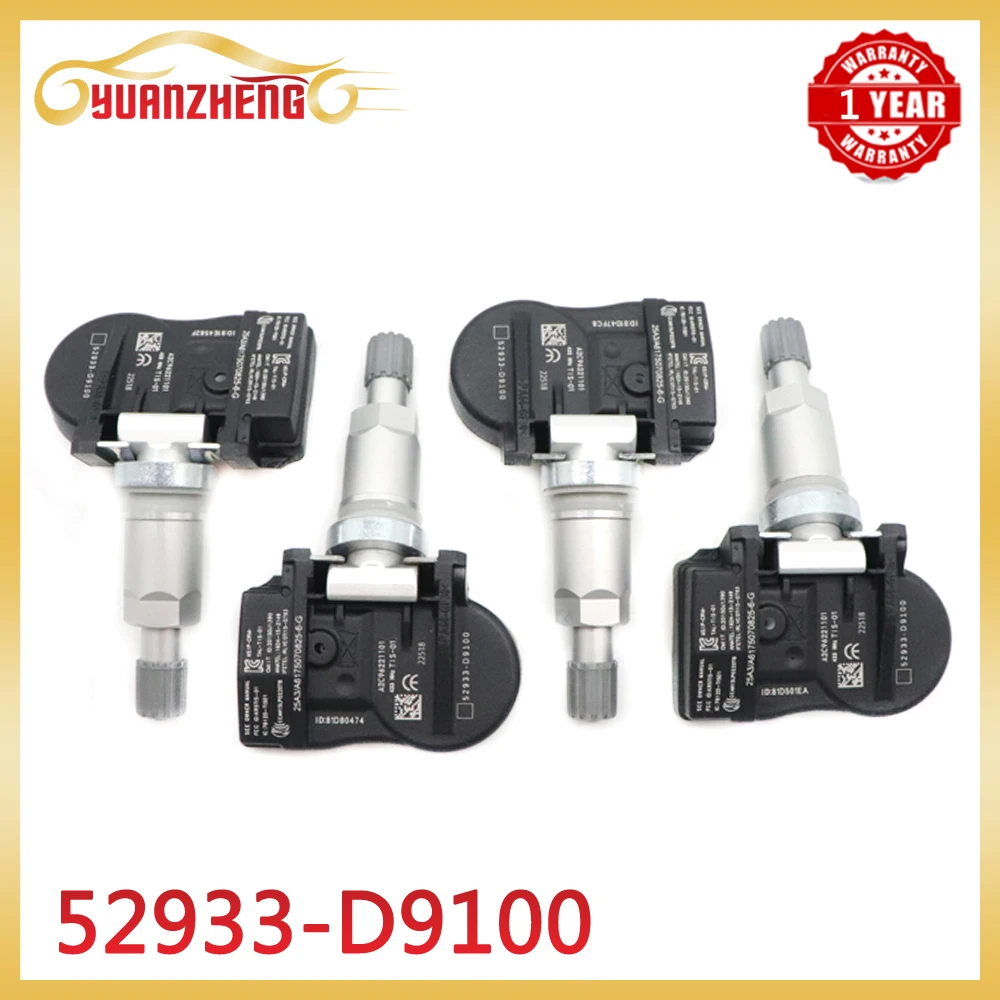 

52933-D9100 Датчик контроля давления в шинах для GENESIS G80 G90 GV80 для KIA CADENZA K5 NIRO OPTIMA SORENTO SOUL SPORTAGE HYUNDAI