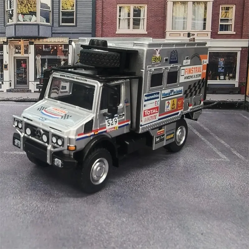 Xcartoys 1/64 سبيكة سيارة نموذج مرسيدس Unimog Amoidero متسلق الإنقاذ سيارة لعبة جمع رائعة سيارة لعبة هدية #1