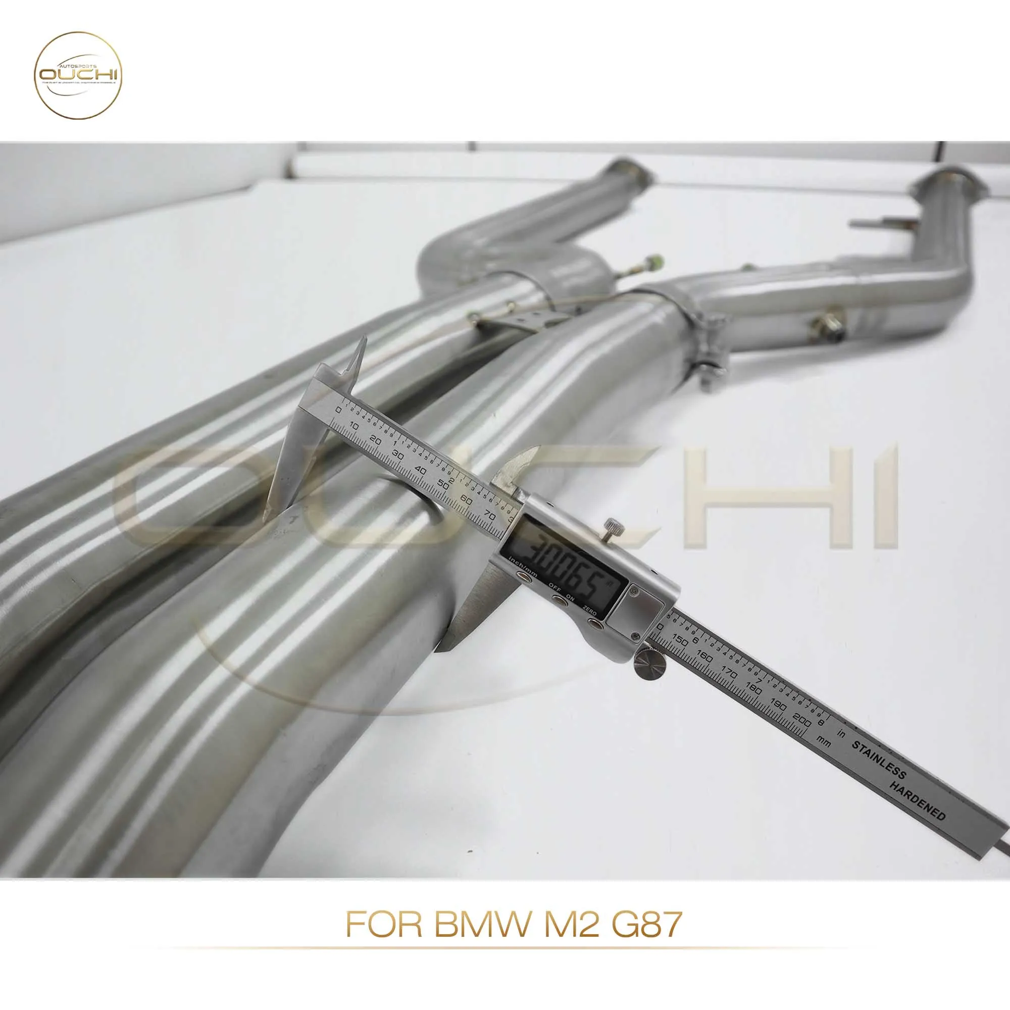OUCHI Factory Direct Sales Stainless Steel Catback With Carbon Fiber Diffuser For BMW M2 G87 Muffler With Electronic Valve