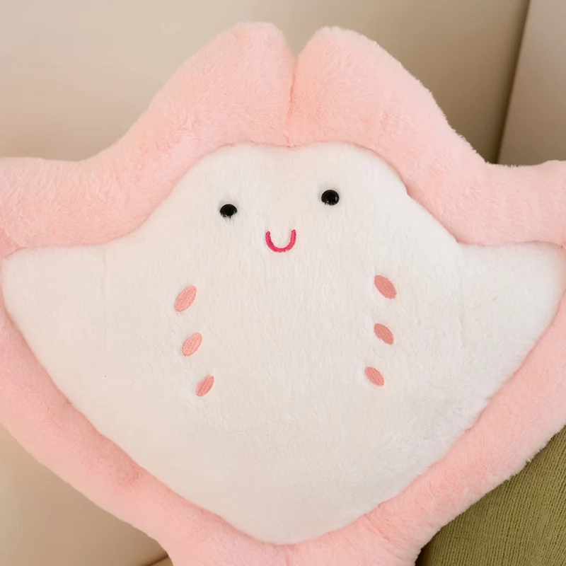 Kawaii Manta Ray peluche giapponese Ray Doll cuscino di tiro morbido pesce farcito giocattolo divano cuscino cuscini per dormire regalo