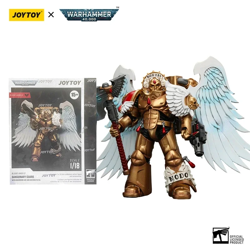 JOYTOY 1/18 Action Figure 40K Blood Angels Sanguinary Guard อะนิเมะทหาร