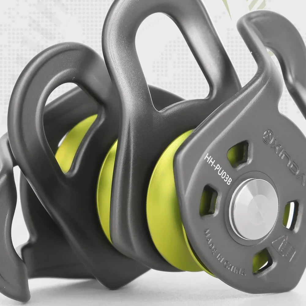 High-Quality Triple Pulley, Outdoor Climbing Rope Crossing, Lifting And Transporting Heavy Objects,Labor-Saving Pulley Equipment
