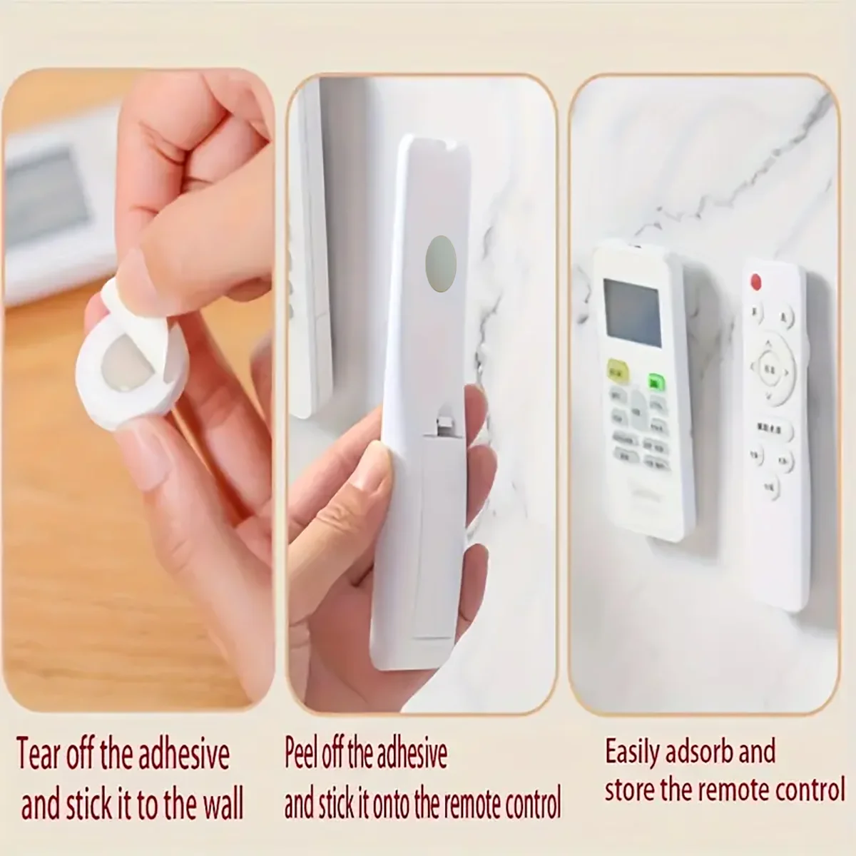 12Pcs Magnetic Remote Control Holder Wall Mount Adhesive Remote Control Holder Strong Hold Tv Remote Holder for Home Office