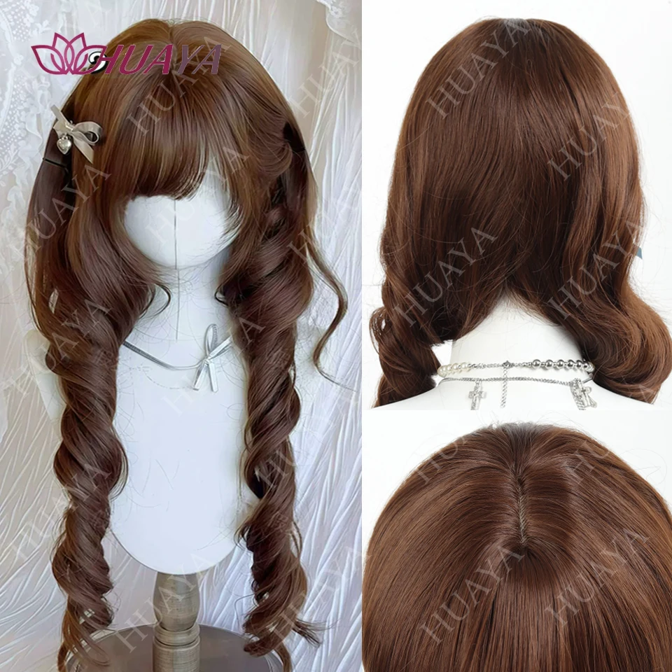 20inch Jellyfish Roll Princess Head Short Horns Sweet Cute Lolita Wig Sideburns Double Ponytail Party Halloween Synthesis Wig