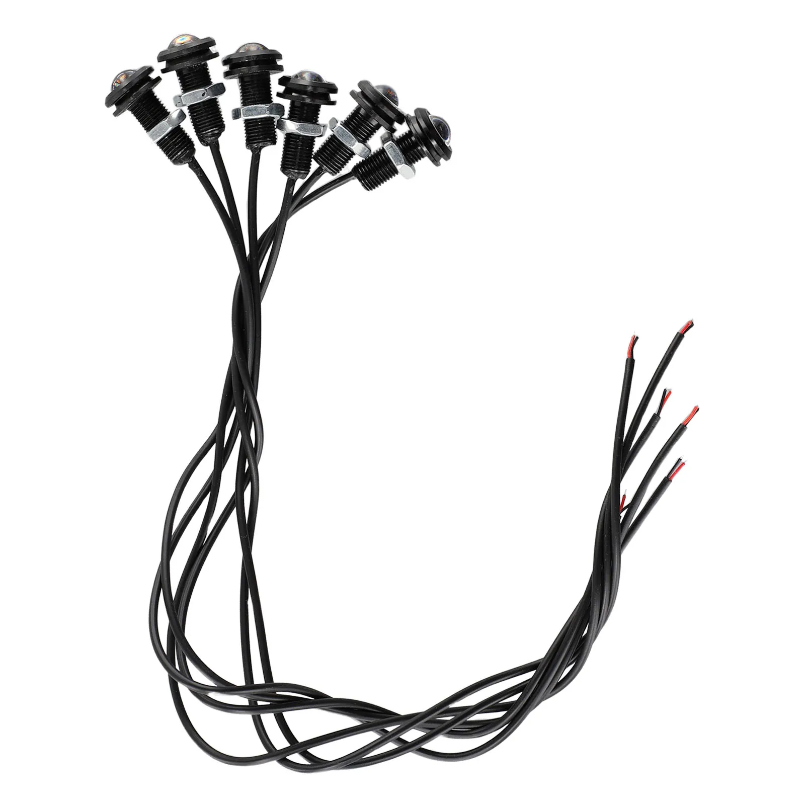 High Quality Left Right Front LED Lights Accessories Replace Replacement Waterproof 12V DC 6pcs Set Bumper Grill