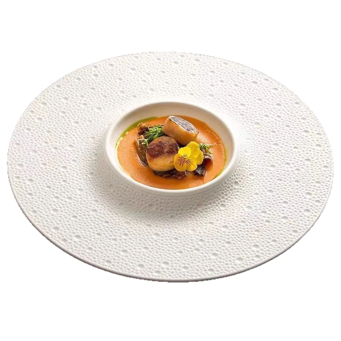 

Creative Ceramic Plate for French Italian Western Food Pasta Dessert High Value Stylish Serving Dish