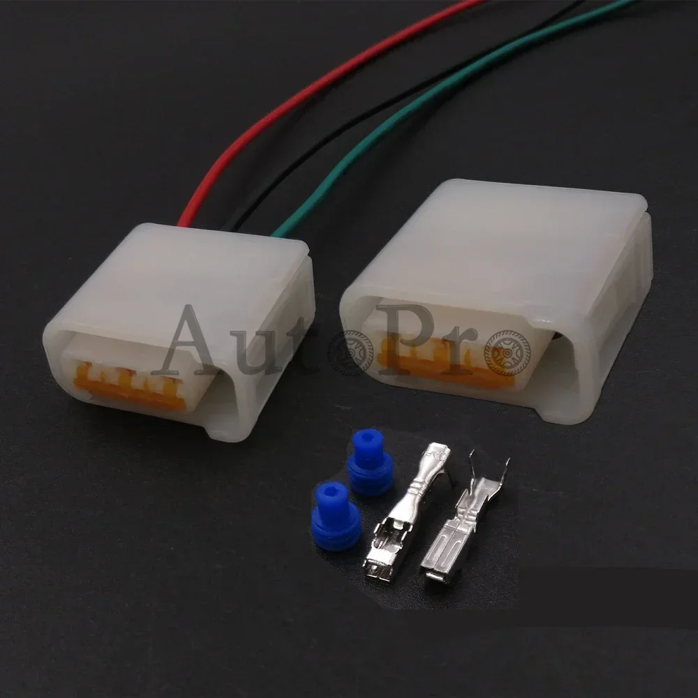 1 Set 3 Hole FW-C-D3F AC Assembly Auto Cable Harness Socket with Terminal Car Plastic Housing Waterproof Connectors