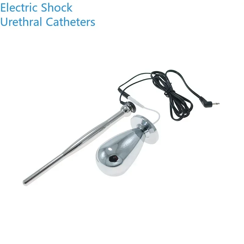 อุปกรณ์เสริม Electro Shock อวัยวะเพศชาย Plug Horse Eye Stick Urethral Sound Catheter Dilator การแพทย์เพศของเล่นสําหรับผู้ชาย ...