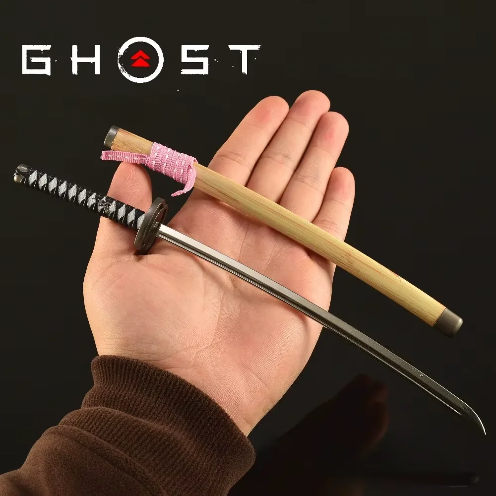Jouet d'espoir immortel fantôme de Tsushima, 26cm, jeu d'épée de samouraï, gardien d'île périphérique, modèle katana, artisanat, ornement, cadeaux pour garçons