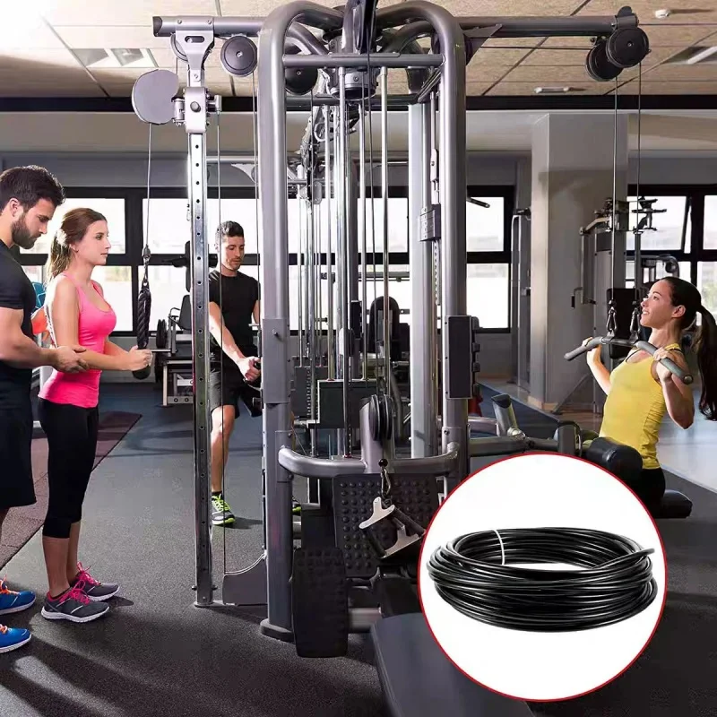 Steel Wire Rope Fitness Cable 5mm6mm Thick Heavy Duty Pulley Machine Attachment For Home Gym Workout Strength Training Equipment view 4