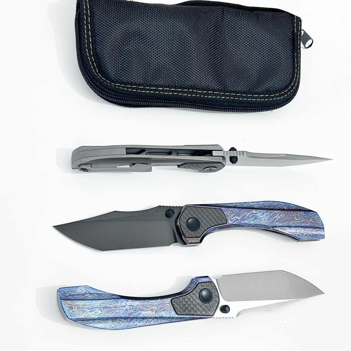 124g Lightweight M390 Folding Knife TC4 Titanium Handle Ceramic Bearings Daily Carry Hiking Outdoor EDC Pocket Tool