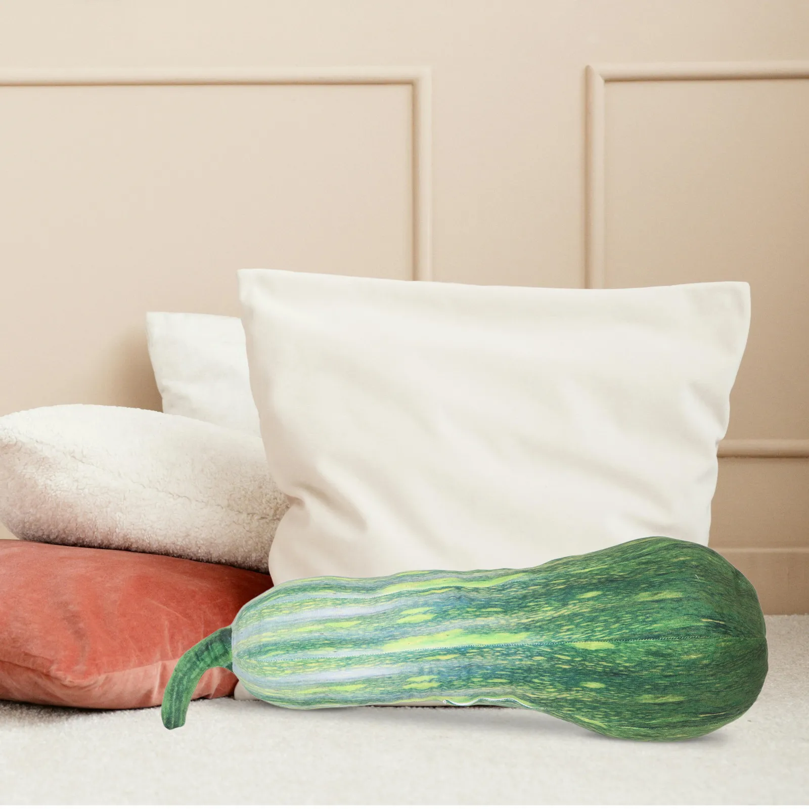 シミュレーションピクルス 68cm 3D ソフトクッション腰椎サポート枕 ぬいぐるみフードピロー ホームデコレーション 誕生日 クリスマス用