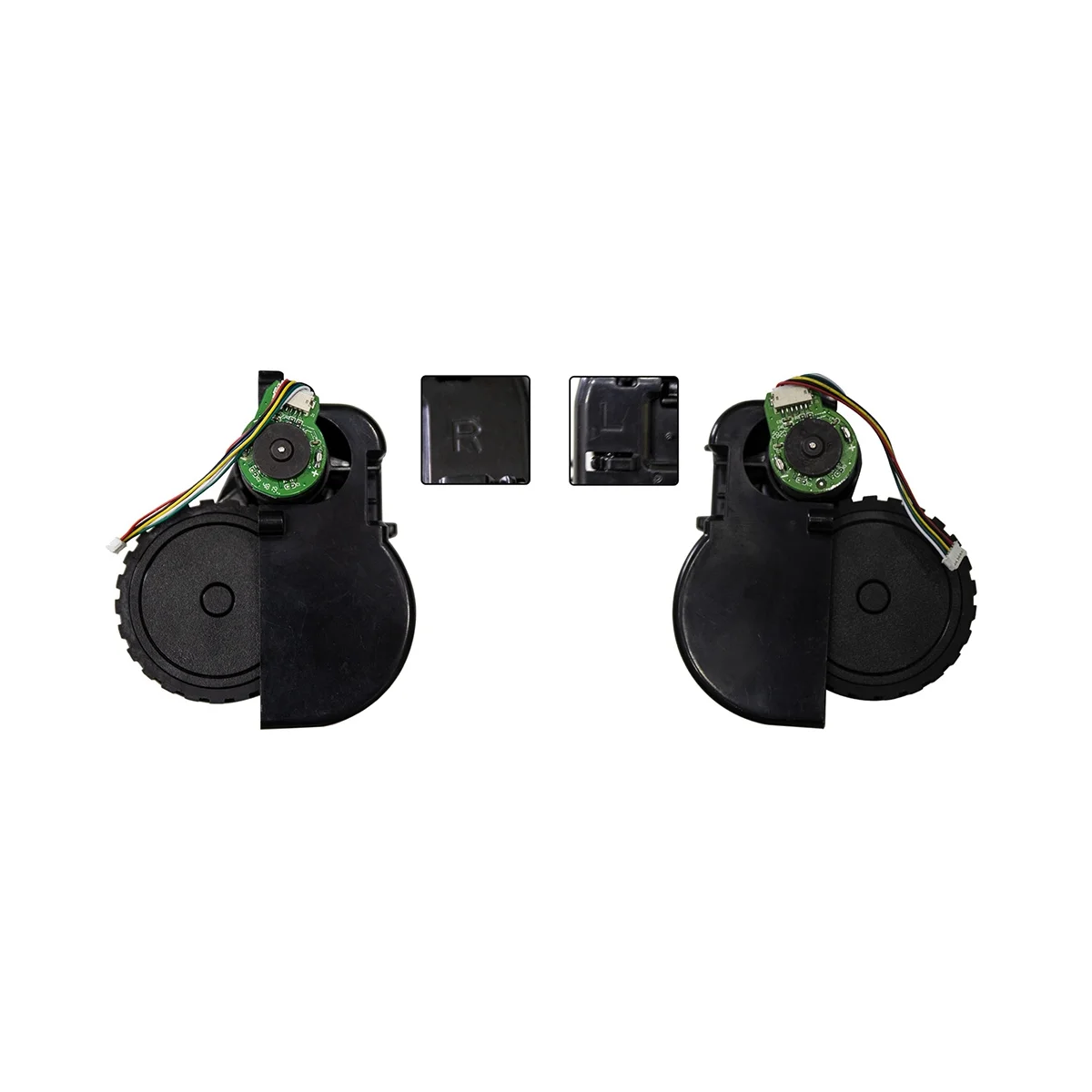 เครื่องดูดฝุ่นซ้าย + ขวาล้อมอเตอร์ชุดสําหรับ EXVAC660 EXVAC680S เครื่องดูดฝุ่นหุ่นยนต์ C