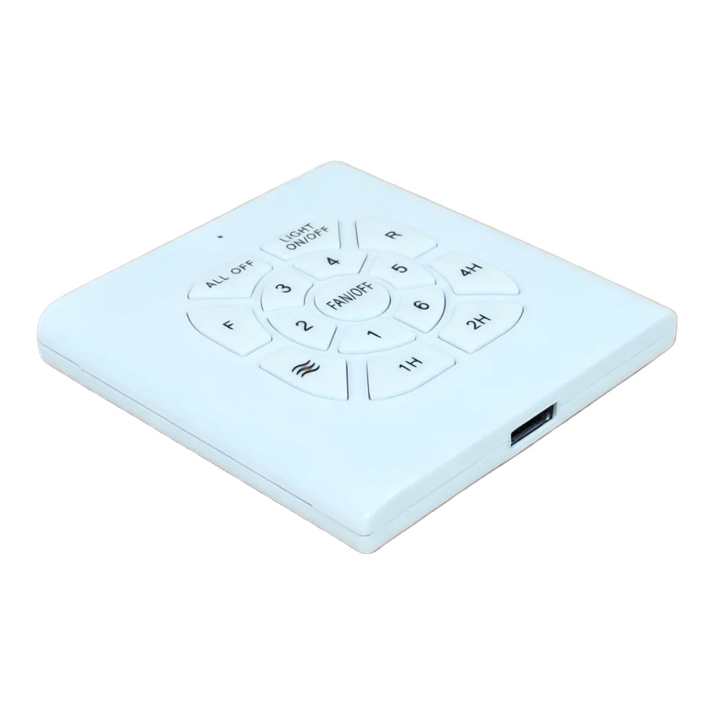6-Speed Fan Light Remote Control Wall Switch, 433MHz Wireless Operation For Ceiling Fan, Reversible Direction