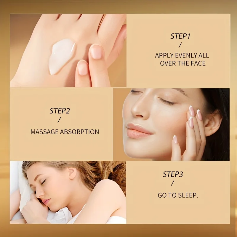 パック・フェイスマスク MERCILEN ANTI-WRINKLE SLEEPING MASK 60g 20pcs Mercilen Collagen Polypeptide Anti Wrinkle Sleeping Facial