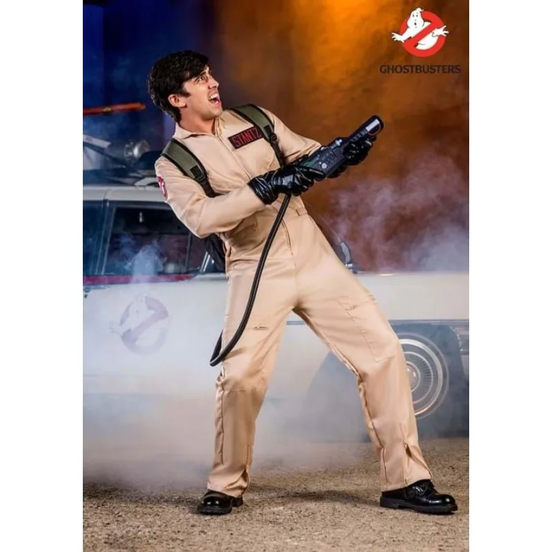 بدلة Ghostbusters التأثيرية لشخصية الهالوين، بدلة Ghostbusters، حقيبة ظهر موحدة، دعائم للحفلات، فستان شخصي