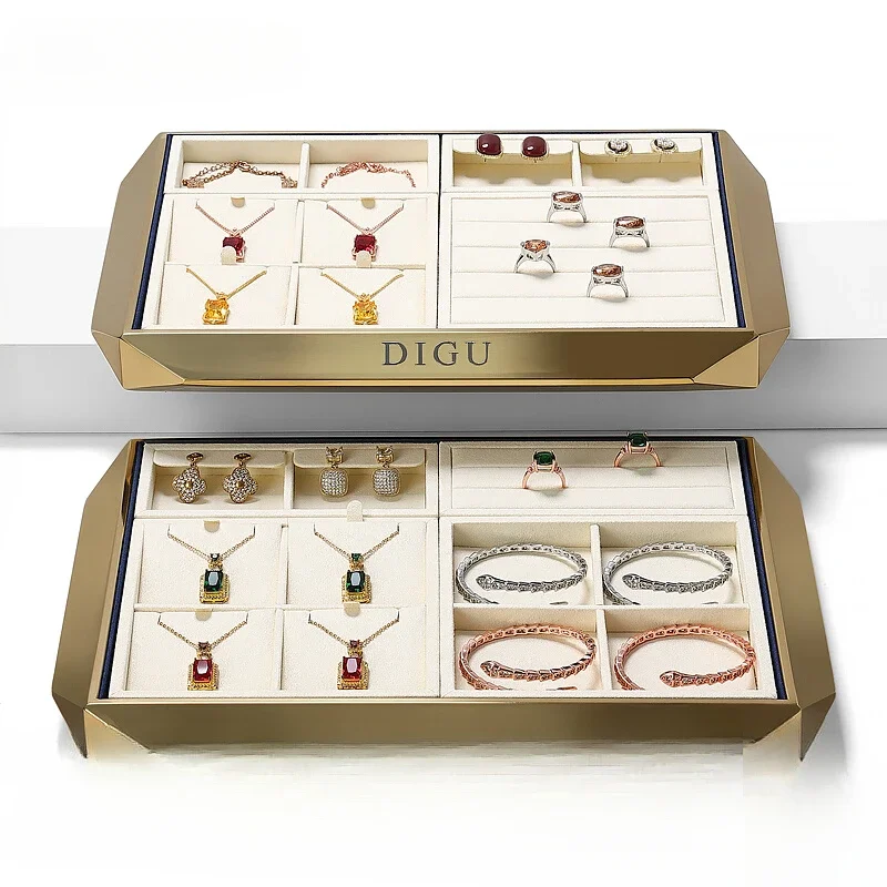 

Jewelry tray, metal tray, jewelry storage, viewing tray, ring, earring, necklace, jewelry display, props