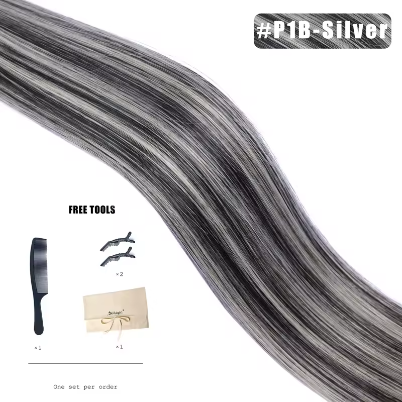 Genius Weft Human Hair Extensions 100G Double Drawn Blonde Bundles Invisible Straight Virgin Hair Weft Full End Top Quality - Image 10