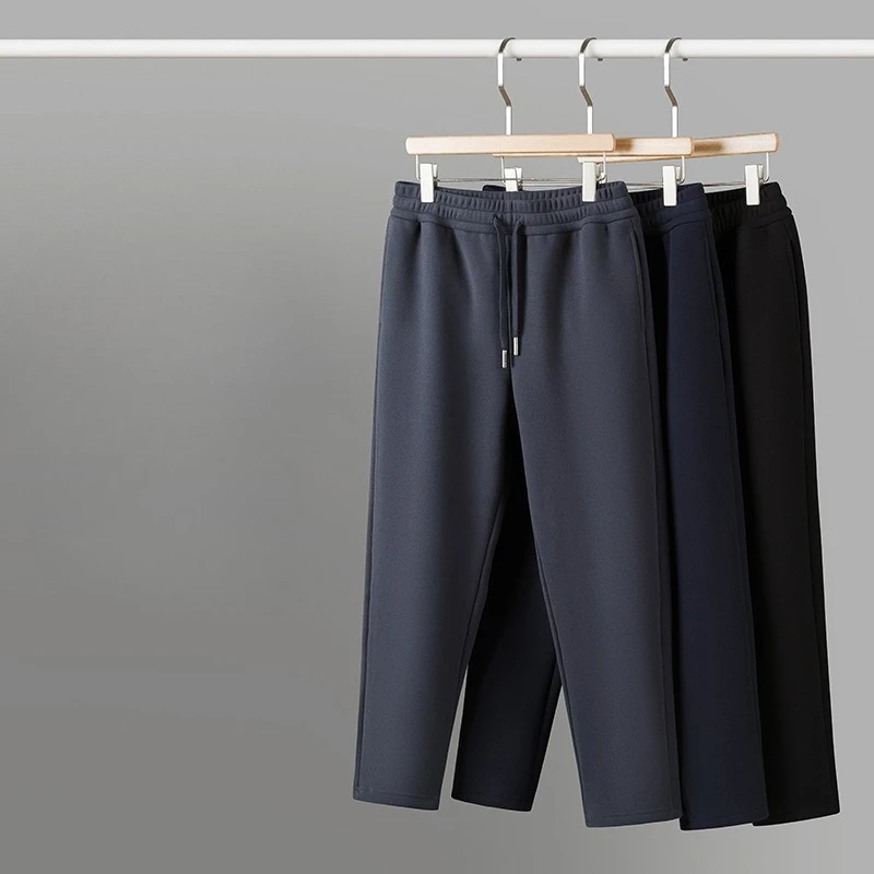 

Новые утепленные спортивные штаны для мужчин и женщин, брюки для бега 4XL, дышащая уличная одежда, свободные прямые легкие спортивные брюки на шнурке для мужчин