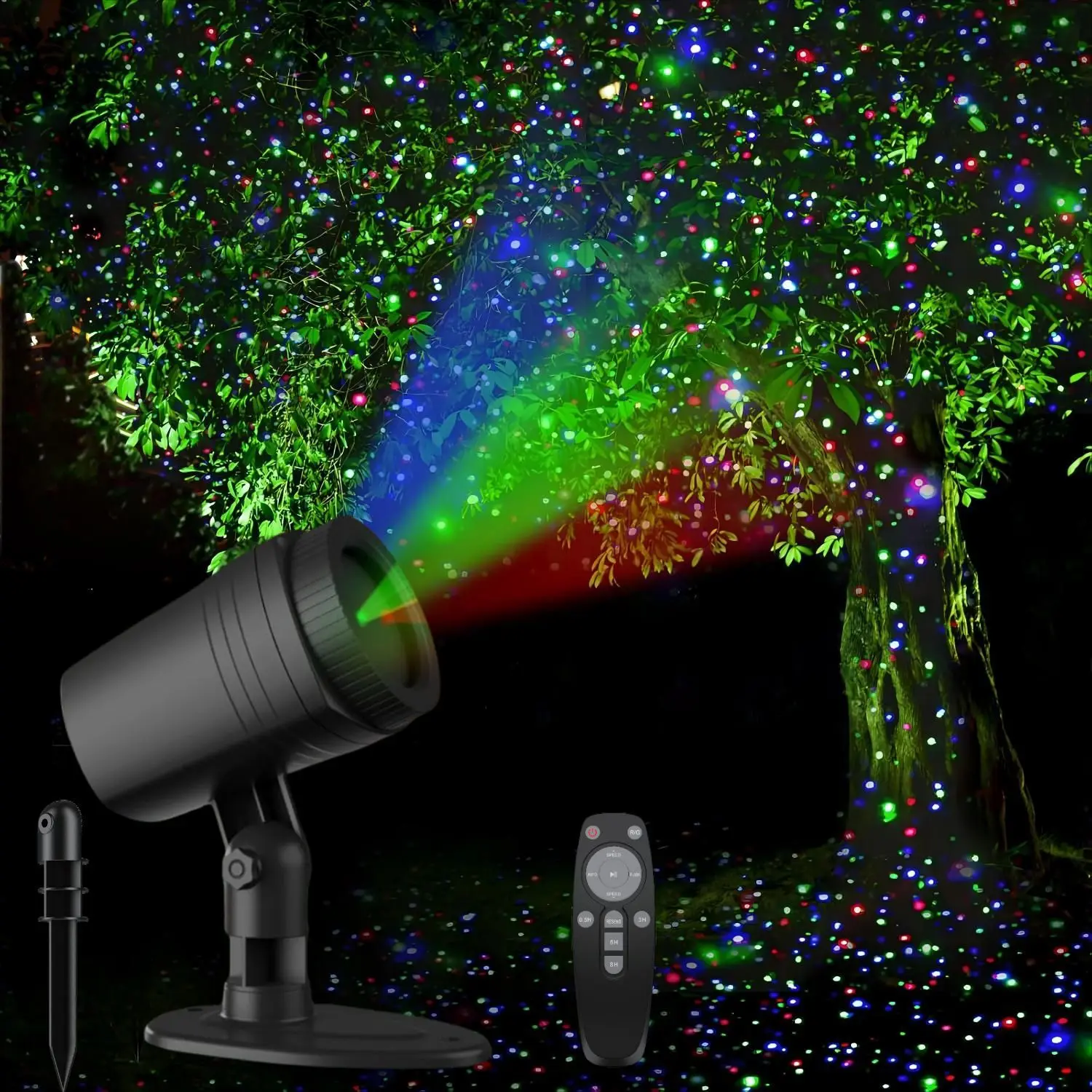 

Outdoor Waterproof Lawn Lights, Laser Lights, RGB Starry Courtyard Projection Lights, Fireflies, Christmas Lights