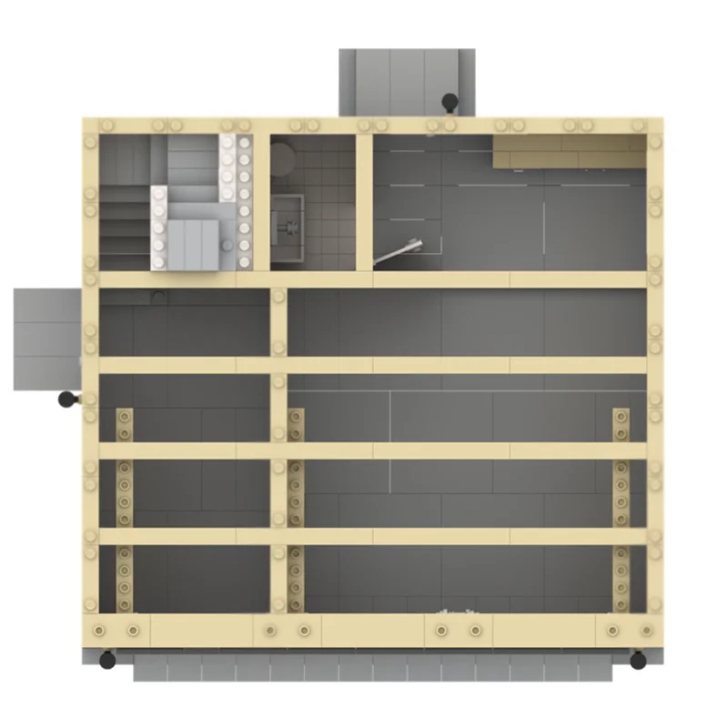 Moc Mattoni da costruzione Accessorio modulare Unità Dwelling su modello di garage Blocchi tecnologici Regali di costruzione di giocattoli fai da te di Natale