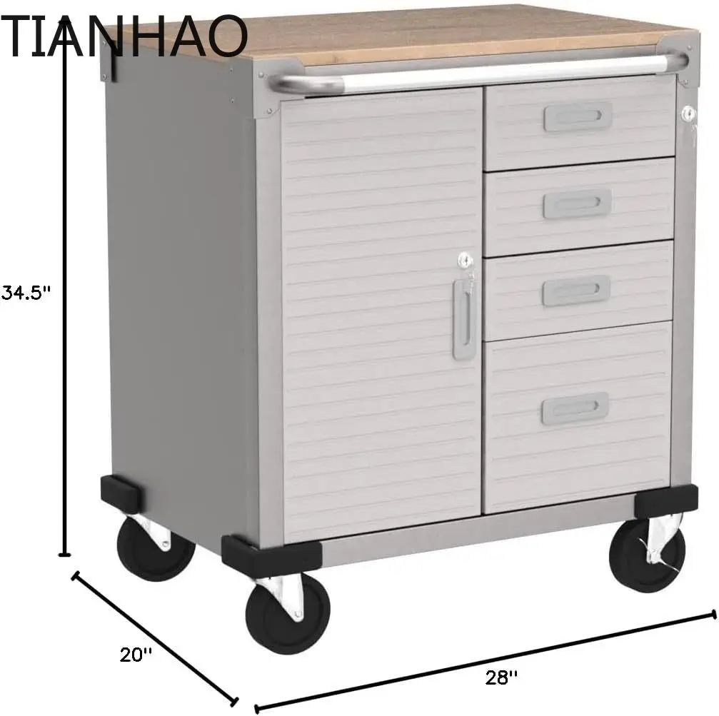 Ultra Rolling Storage Cabinet with Drawers
