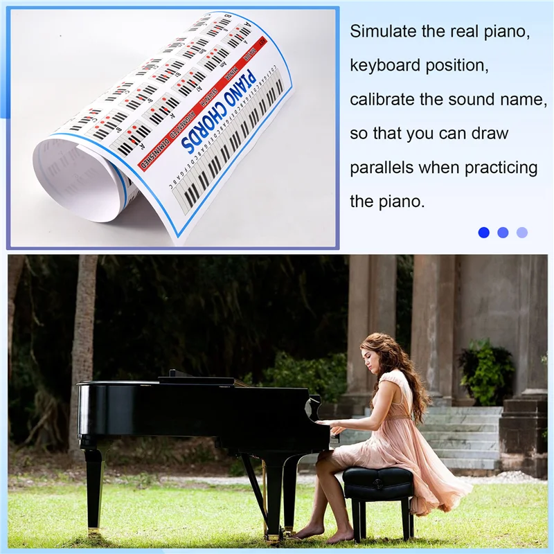 AEB0-مخطط أوتار البيانو مفتاح الموسيقى الرسم ممارسة ملصق ستاف البيانو وتر ممارسة الرسم البياني 88 مفتاح المبتدئين البيانو بالإصبع الرسم البياني