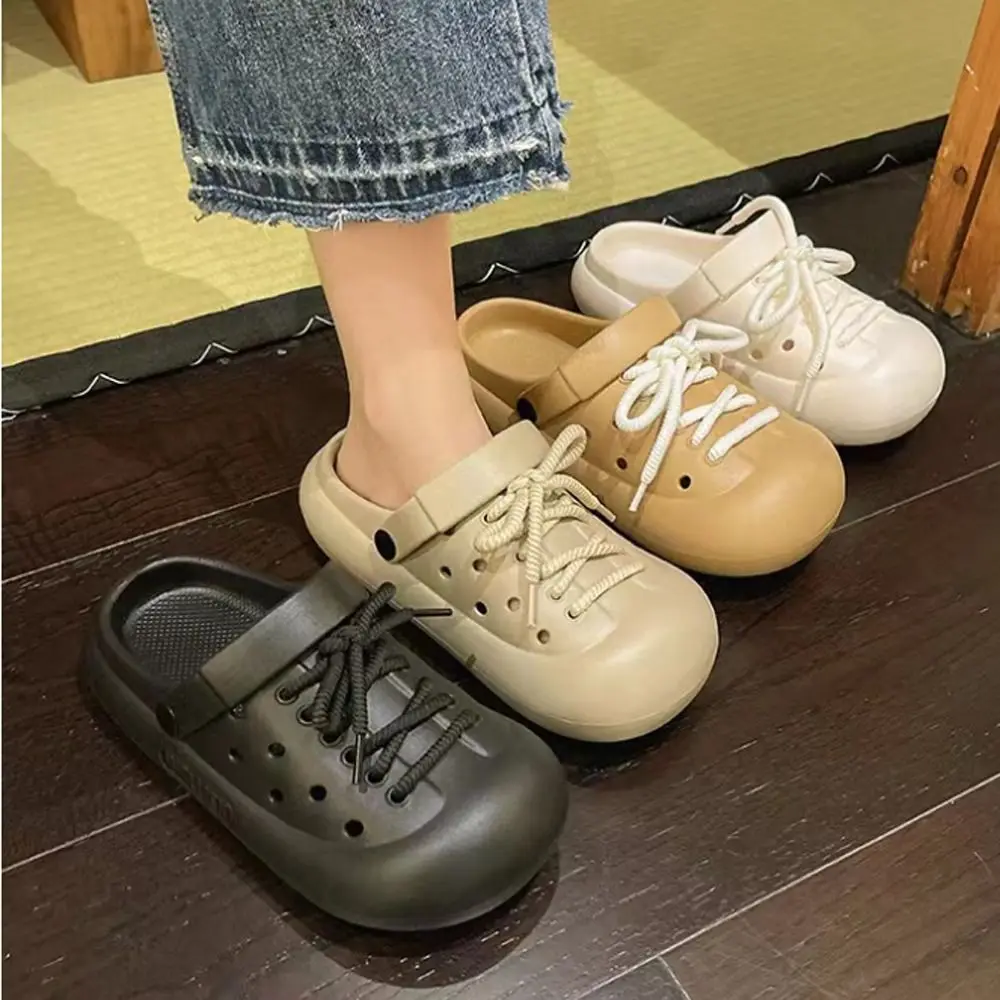 

Удобные женские сандалии высокого качества с искусственными элементами EVA, пляжные тапочки, Нескользящие однотонные Тапочки для пар