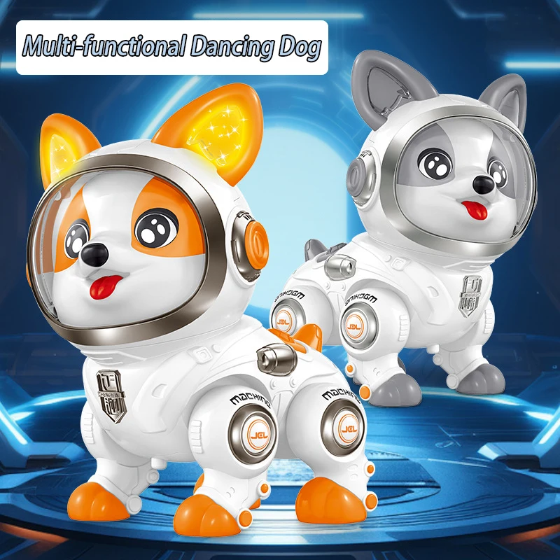 Children's Puzzle Electric Universal Dancing Dog Toys Cartoon Fun Talking Recording With Lights Music Cute Pet Puppy Sound Toys