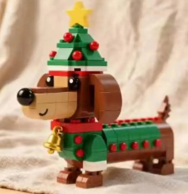 PetDog Building Blocks Collection Corgi Dachshund German Shepherd Bricks Model DIY Assembly Toy Home Decoration Gift to Dog Fans
