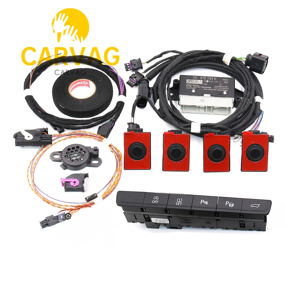 For VW MQB Touran Park Pilot - Front Update 4K TO 8K PDC OPS Parking Assist System KIT 5QD 919 294 K