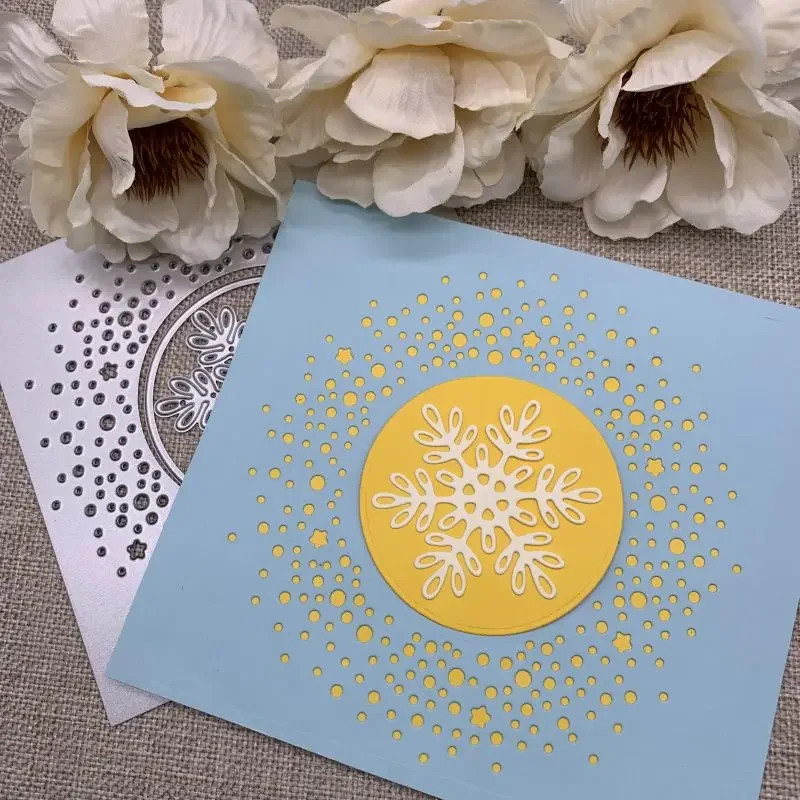 

Зимние металлические вырубные шаблоны для скрапбукинга, декоративные трафареты для рукоделия, формы для вырезания