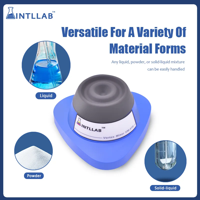 INTLLAB Lab Vortex Mixer Mini Adjustable Speed Ink Shaker Orbital Pigment Bottle Shaking Agitator Samples Mixer 2800rpm