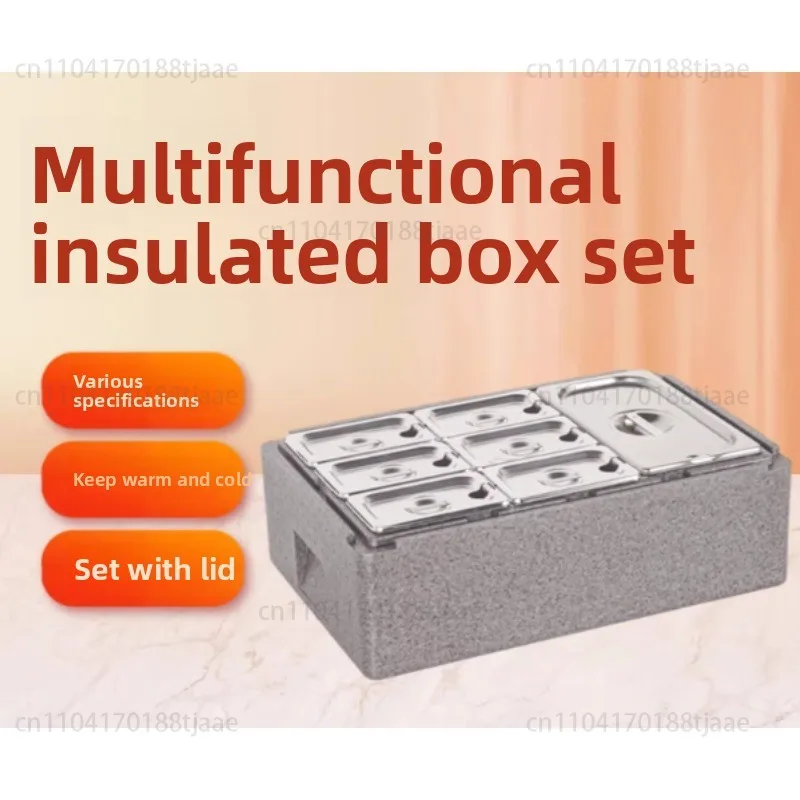 

Изолированная коробка для коммерческого использования на открытом воздухе, изолированная коробка для фаст-фуда с прозрачной откидной крышкой