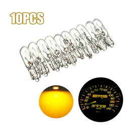 10pcs Car Dashboard Wedge Lamp Bulbs 2W 12V Car Interior Styling Universal T5 Bulb Car Instrument Panel Lamp Auto Accessories