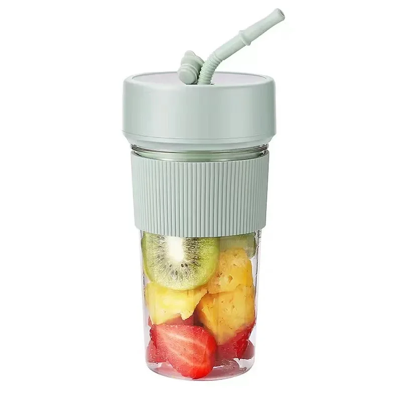 

6 Blade Portable Electric Fruit Juicer 350ml Home USB Rechargeable Sports Bottle Juicing Cup Mixer for Shakes and Smoothies