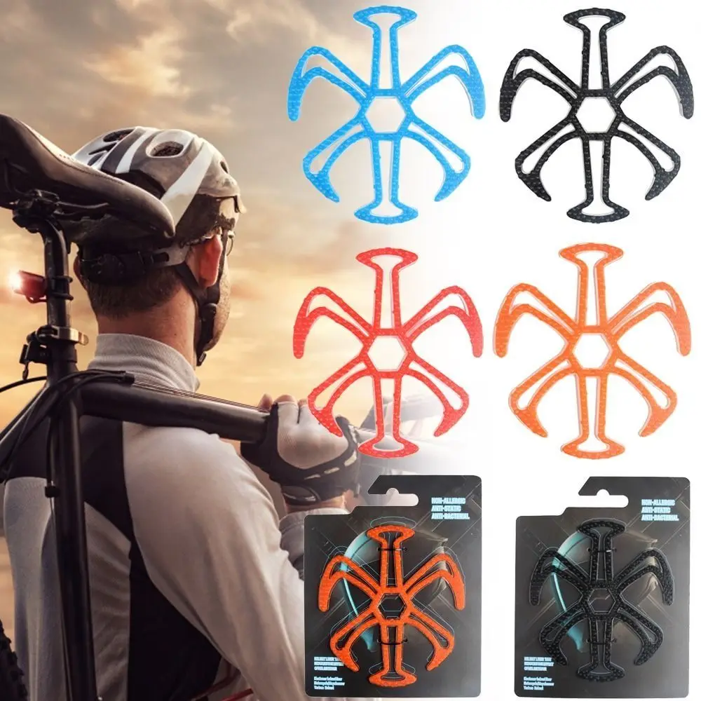 1Pcs Helmet Parts Accessory Flexible Helmet Pad Ventilate Silicone Breathable Inner Padding Anti-deformation 4 Colors