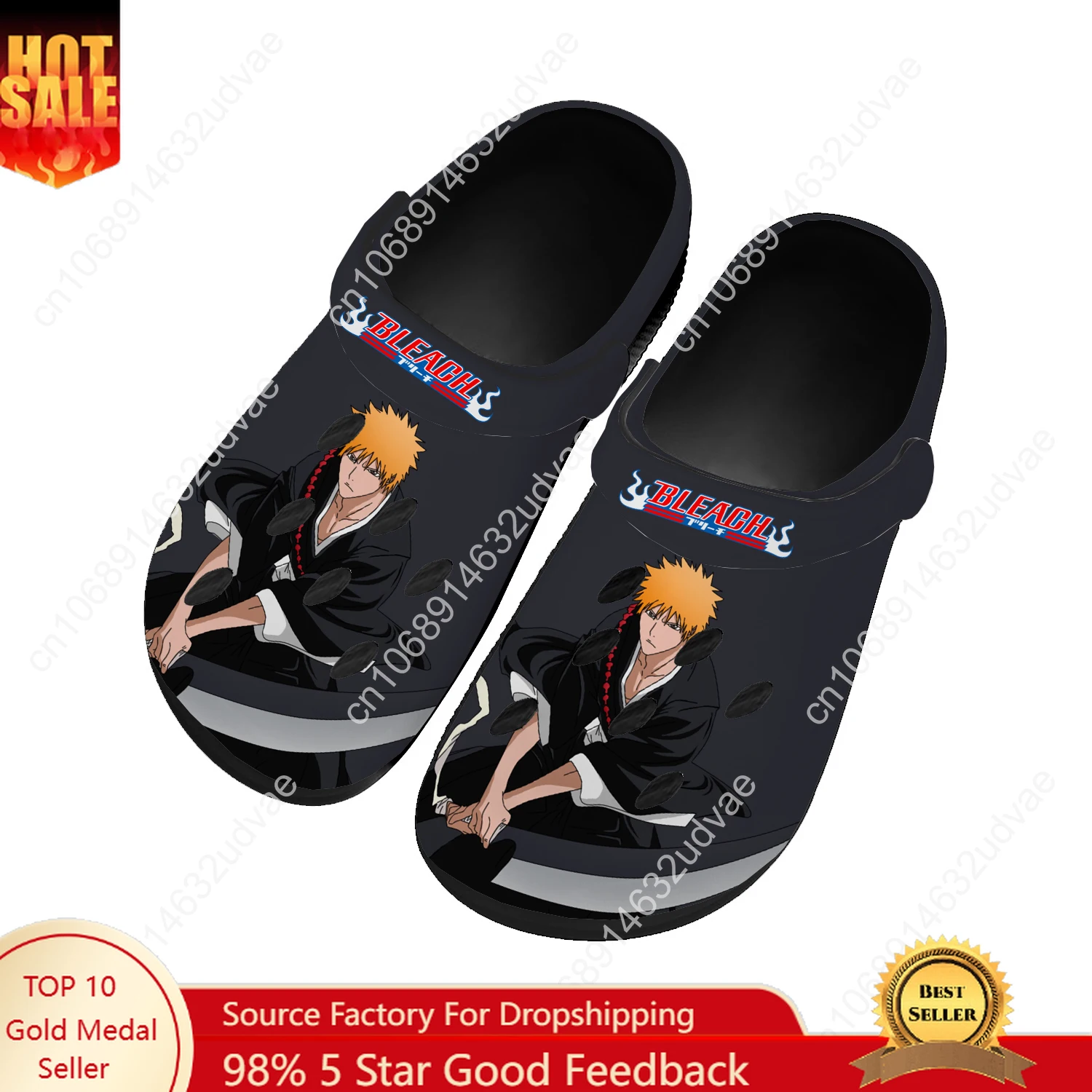 

BLEACHS Water Shoes Men Women Teenager High Quality Fashion Home Garden Clogs Custom Sandals Beach Breathable Hole Slippers