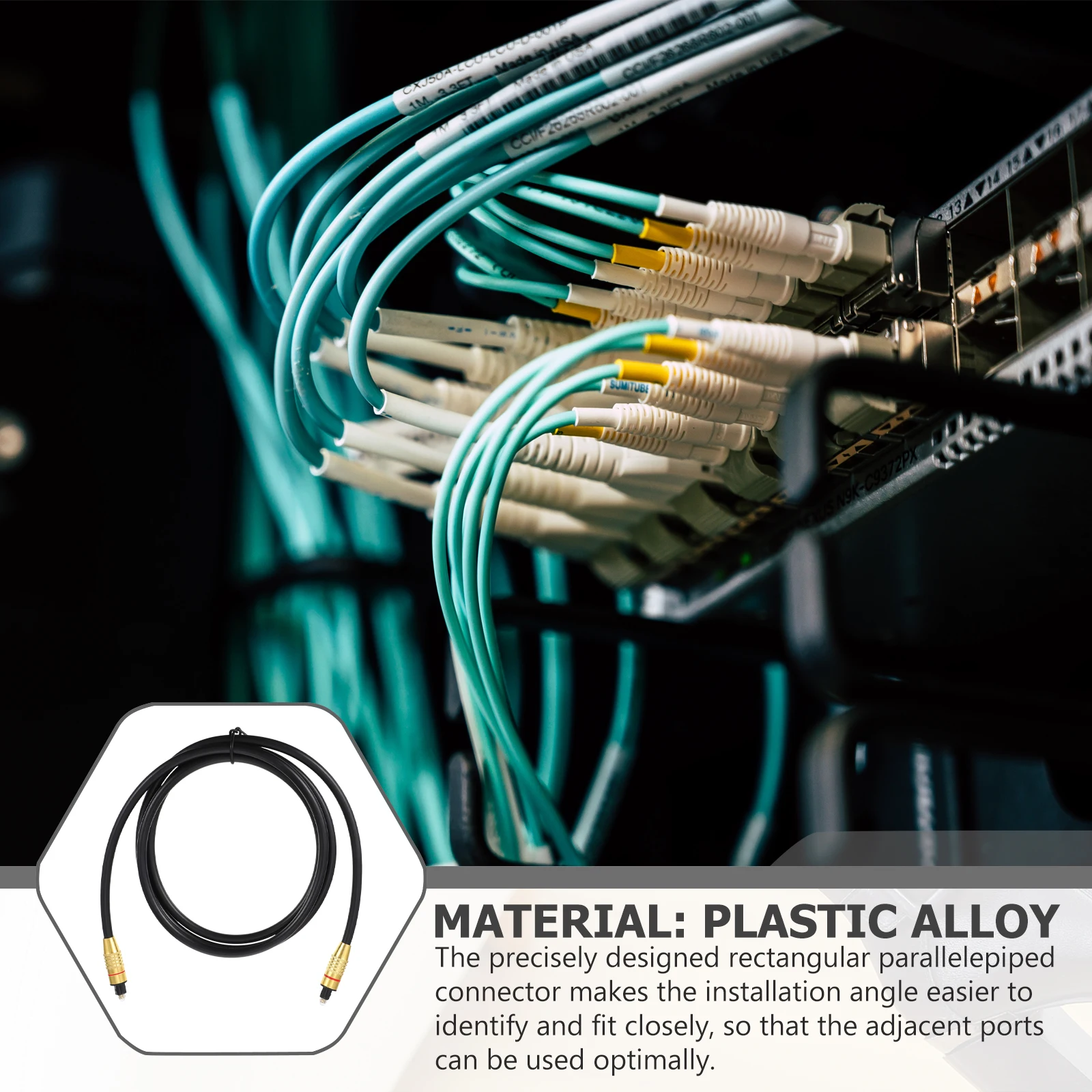 

Digital Audio Optical Cable Optical Cable for Game Console Fiber Cable Optic Male to Male Cord Fiber Male to Male Cord